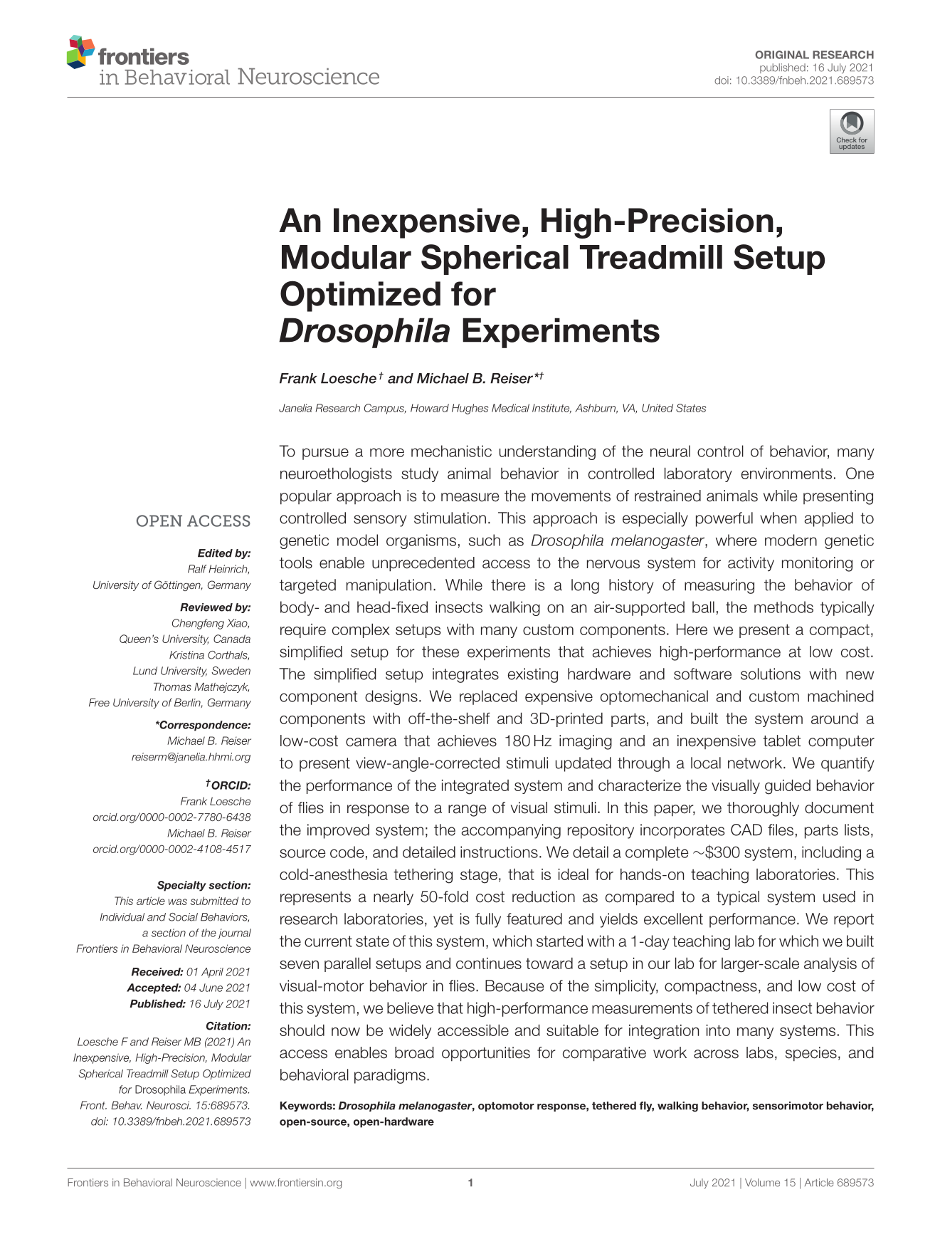 Title page of published article