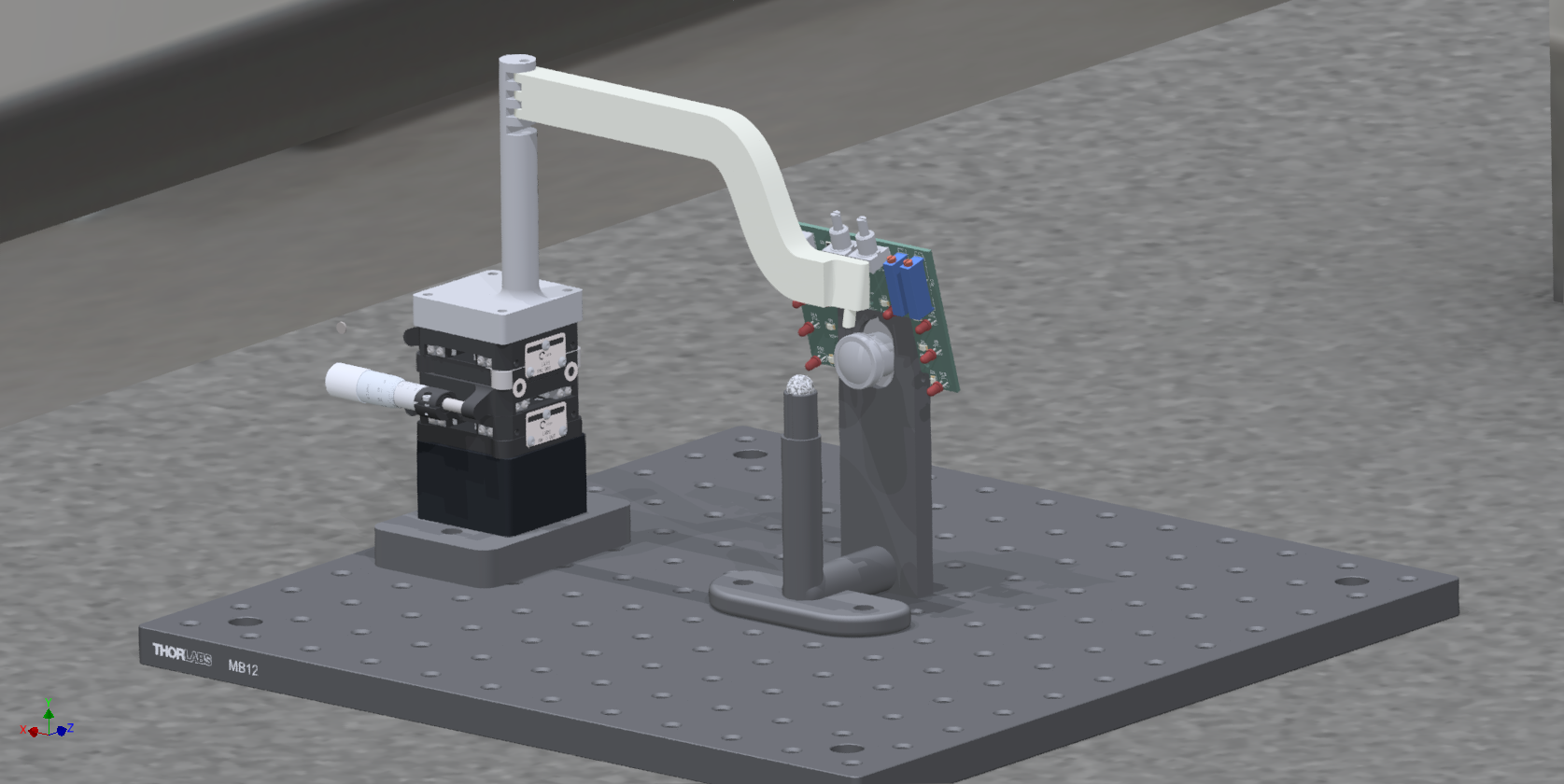 Fly holder stand and arms