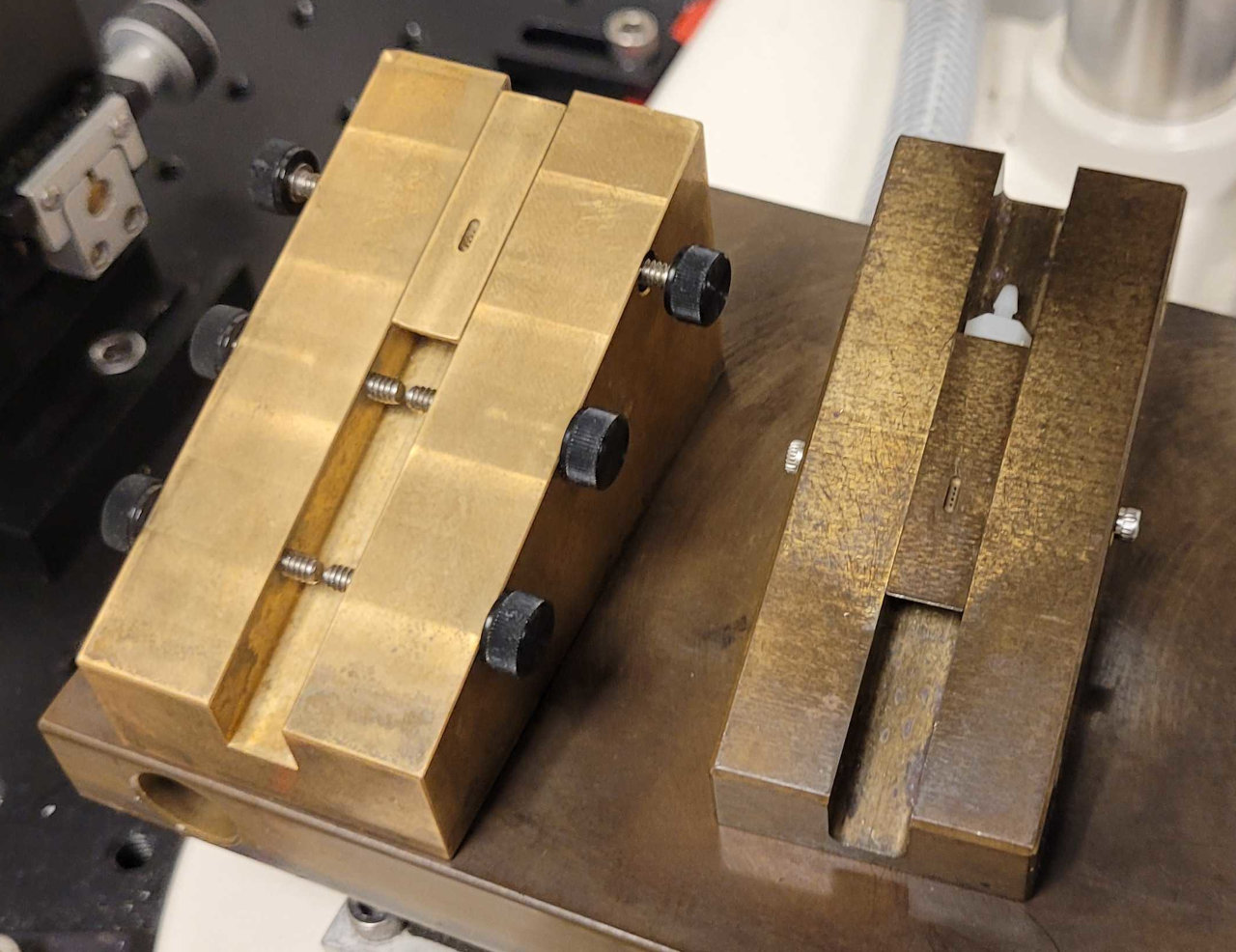 Two versions of the machined sarcophagus