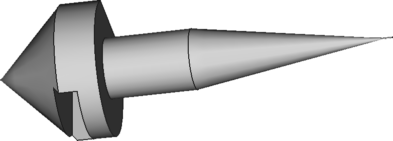 Pointy tether holder