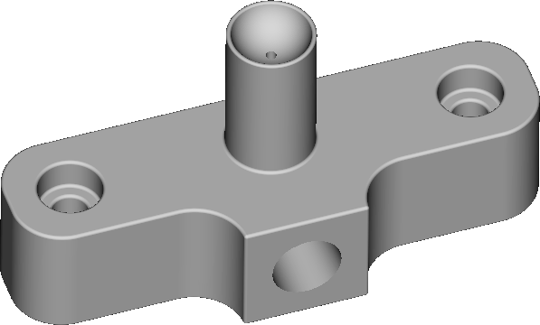 Sphere holder with 90° inlet
