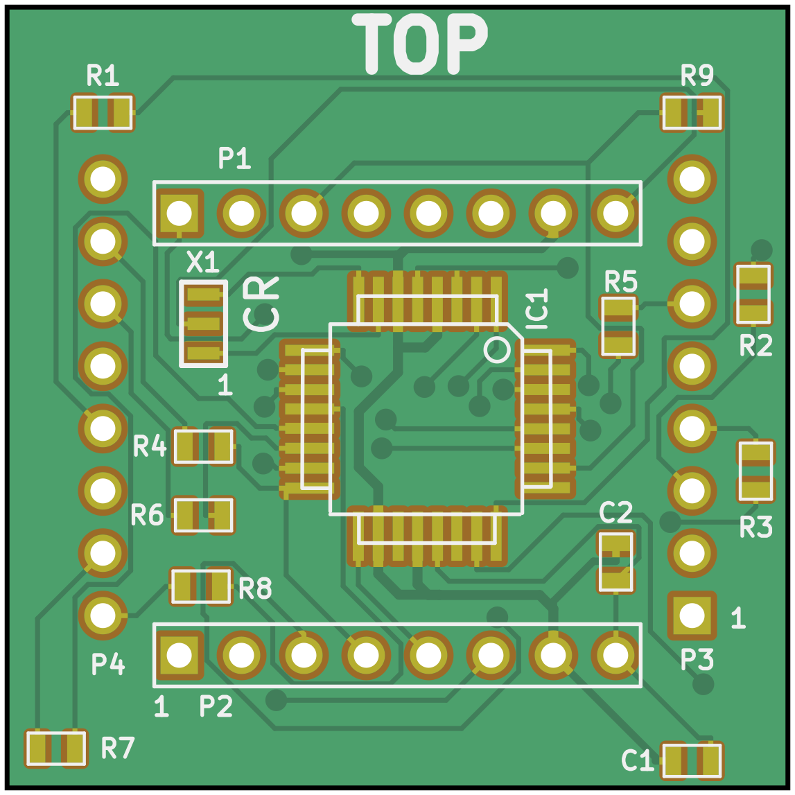 Panel PCB front view