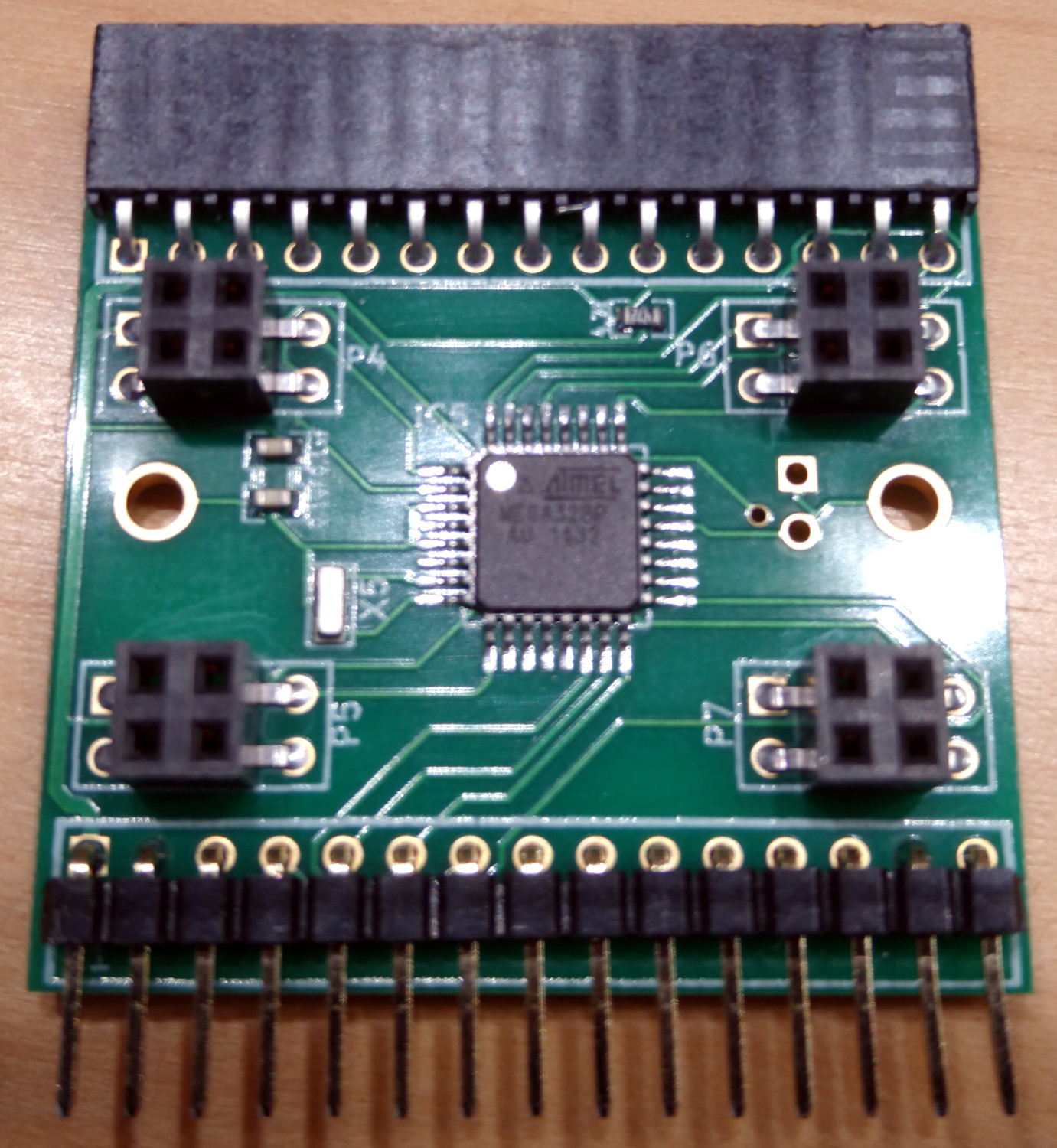 A picture of the assembled board v0.3
