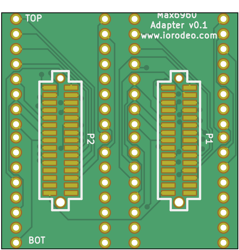 Rendering of the adapter between 20mm matrix and 40mm driver v0.1