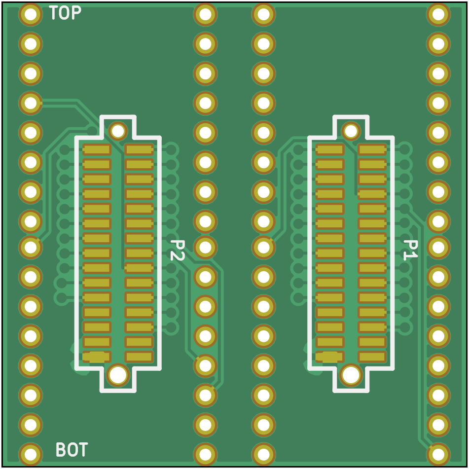 Rendering of the adapter between 20mm matrix and 40mm driver v0.2
