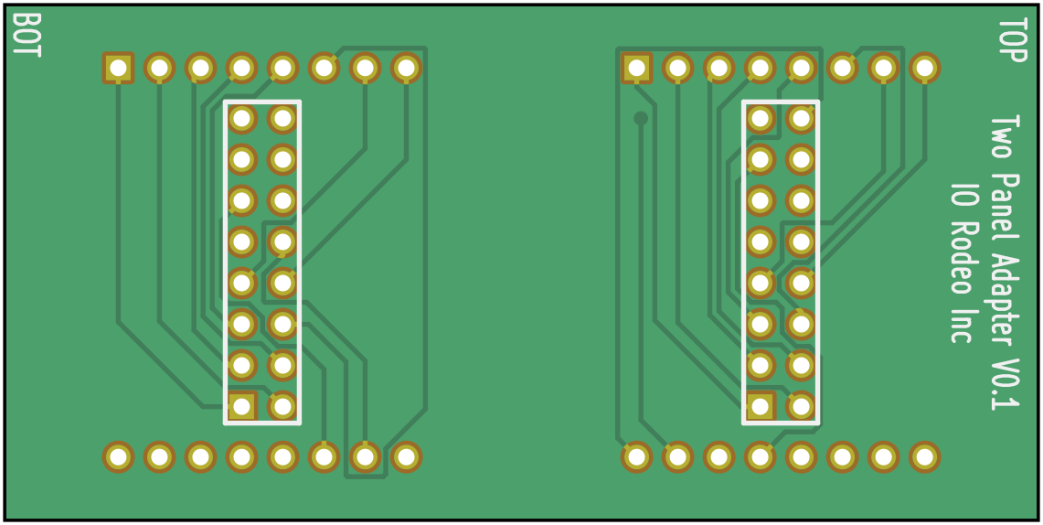 Rendering of the adapter between two 32mm matrix and 32×64mm² driver