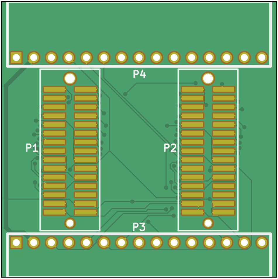 Rendering of the 40mm driver version 0.1 using a MAX6960 front