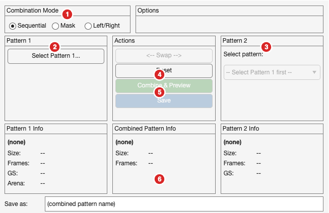 PatternCombinerApp Interface