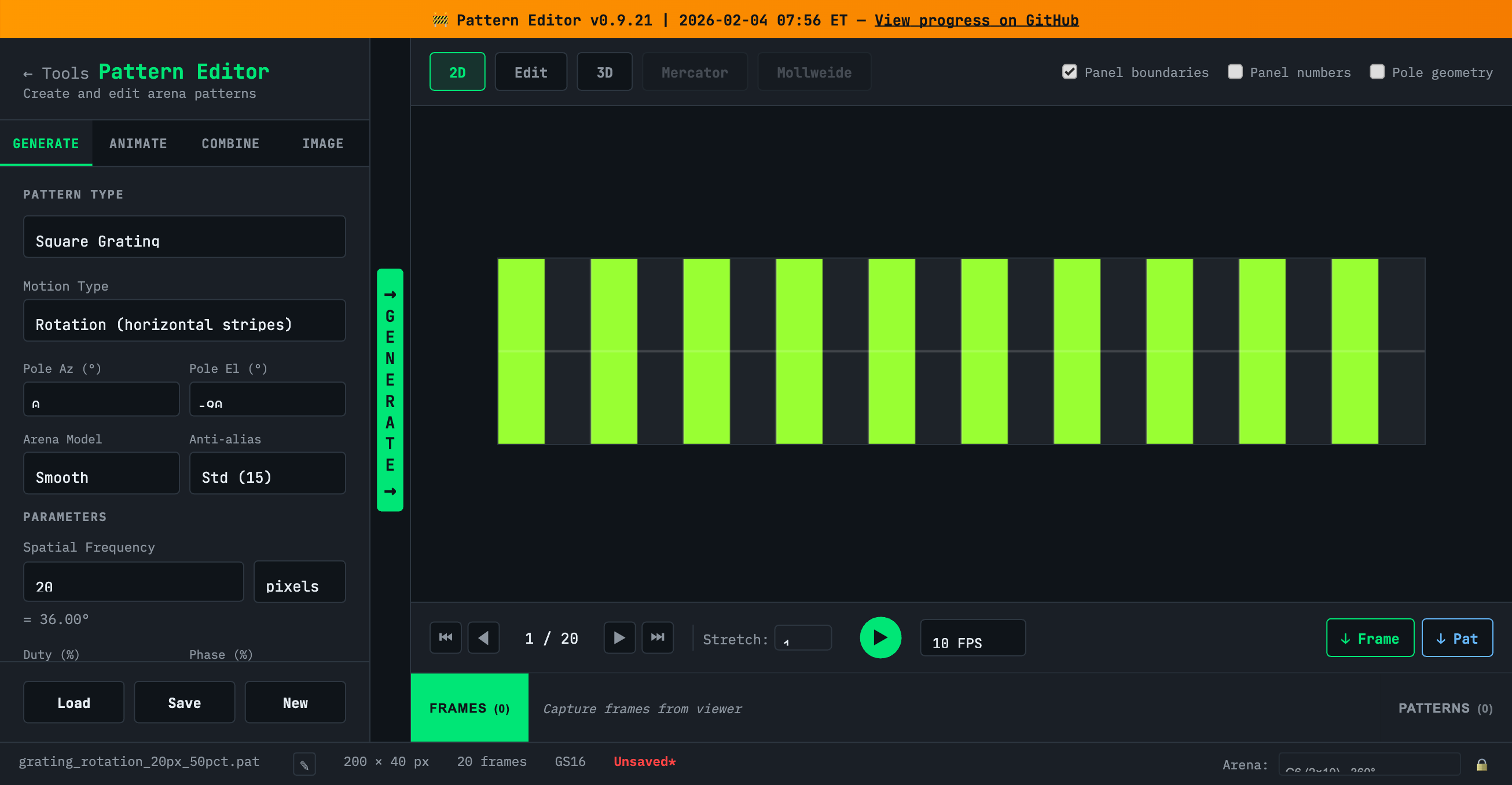 Pattern Editor Overview