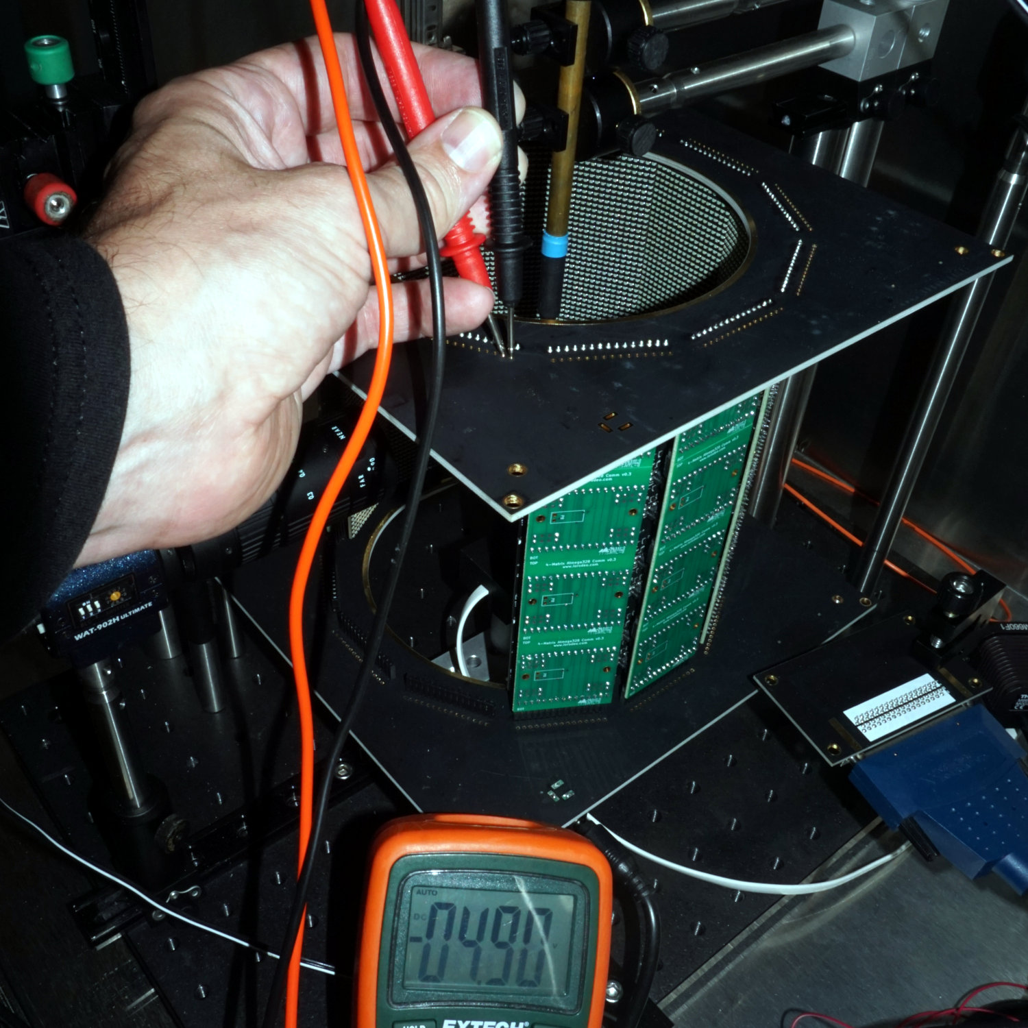 Measuring power supply on an arena